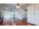 Bright living room with hardwood floors and ample natural light at 3615 S Church Ave, Tampa, FL 33629