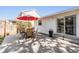 Enjoy outdoor dining on the patio with room for a table, chairs, and umbrella at 4116 W Watrous Ave, Tampa, FL 33629