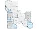 Detailed floor plan showcasing the layout of rooms, dimensions, and including the living spaces at 5818 Cruiser Way, Tampa, FL 33615