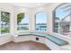 Bright bay window seating area with lake views at 5818 Cruiser Way, Tampa, FL 33615