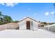 A rooftop deck showcases ample storage, views, and the home's architectural details at 5818 Cruiser Way, Tampa, FL 33615