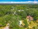 Beautiful aerial view of a lush neighborhood featuring large trees and homes at 6901 N 19Th St, Tampa, FL 33610