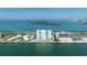 Stunning aerial view of the waterfront condominium and community, with beautiful ocean views and amenities at 7200 Sunshine Skyway S Ln # 4B, St Petersburg, FL 33711