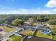 An aerial shot shows how this community has a mix of homes, trees, canals, pools, and waterways to create an exciting environment at 7325 Calder Dr, New Port Richey, FL 34653