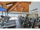 Fitness center featuring modern equipment and waterfront views at 9425 Blind Pass Rd # 802, St Pete Beach, FL 33706