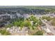 Aerial shot of a residential area featuring tree-lined streets and nearby commercial establishments at 10011 N Annette Ave, Tampa, FL 33612