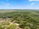 Wide aerial shot showcases a home nestled in a verdant, tree-filled landscape at 10502 Atlee St, New Port Richey, FL 34654