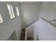 Bright, open staircase featuring modern design, white walls and trim, and natural light at 11839 Cross Vine Dr, Riverview, FL 33579