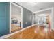 Spacious entryway that offers views into the living room and dining area, highlighting the open design at 1211 E Park Cir, Tampa, FL 33604