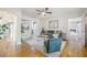 Inviting living room showcasing hardwood floors, modern decor, and an open layout at 1211 E Park Cir, Tampa, FL 33604