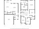 Two floor plans showcasing layouts for both floors, including bedrooms, bathrooms, and living areas at 19487 Roseate Dr, Lutz, FL 33558