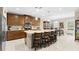 Spacious kitchen featuring a large island with seating at 19487 Roseate Dr, Lutz, FL 33558