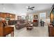 Spacious living room featuring tile floors and natural light at 19487 Roseate Dr, Lutz, FL 33558