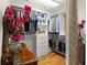Organized walk-in closet with shelving, drawers, and hanging space, providing ample storage at 19487 Roseate Dr, Lutz, FL 33558
