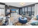 Stylish living room with modern furnishings, large windows offering city views, and a cozy seating arrangement at 199 Dali Blvd # 902, St Petersburg, FL 33701
