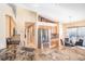 Bright kitchen showcasing granite countertops, stainless steel appliances, and a breakfast bar at 3023 Bent Creek Dr, Valrico, FL 33596