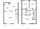 Detailed floor plan showcasing the layout of the first and second floors at 3078 Pointer Dr, Palm Harbor, FL 34683
