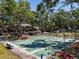 A view of the neighborhood shuffleboard courts on a bright, sunny day at 3078 Pointer Dr, Palm Harbor, FL 34683