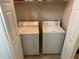 Efficient laundry area with washer and dryer hookups for convenient in-home laundry at 3132 Royal Tuscan Ln, Valrico, FL 33594