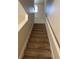 Carpeted staircase with white railings leading to the upper level, combining safety with a neutral aesthetic at 3132 Royal Tuscan Ln, Valrico, FL 33594