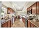 Modern kitchen boasts elegant cabinetry and state-of-the-art appliances, providing a functional and stylish space for cooking at 4101 Hollowtrail Dr, Tampa, FL 33624