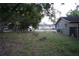 View of the backyard with mature trees and a partial view of neighboring properties at 4114 E Sewaha St, Tampa, FL 33617