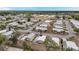 High angle view showing the home located in a neatly arranged residential neighborhood at 4801 Blanco Dr, Zephyrhills, FL 33541