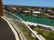 High-rise view of a neighborhood, waterway, and bridges at 4900 Brittany S Dr # 808, St Petersburg, FL 33715
