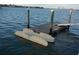 Private boat dock and lift provide direct access to the open water for boating enthusiasts at 4900 Brittany S Dr # 808, St Petersburg, FL 33715