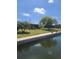 The backyard has a waterfront view at 5105 Bonito Dr, New Port Richey, FL 34652