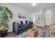 Bonus room with a trundle bed, a dark rug, and a view of the hallway at 5910 Caldera Ridge Dr, Lithia, FL 33547