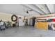 Spacious garage with storage, including rack for kayaks and plenty of room for parking and projects at 6407 E 112Th Ave, Temple Terrace, FL 33617