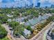 Wide aerial view of the home with downtown skyline in distance at 847 Highland N St, St Petersburg, FL 33701