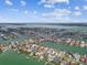 A breathtaking view of houses on small islands connected by canals, with each house having its own private boat dock at 11340 5Th E St, Treasure Island, FL 33706