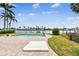 Inviting backyard pool overlooking the waterfront, perfect for relaxation at 11340 5Th E St, Treasure Island, FL 33706