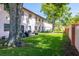 The charming backyard is ideal for relaxation and outdoor activities at 13250 Ridge Rd # 4B3, Largo, FL 33778