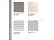 The selections of carpet, tile, cabinets and countertops with the corresponding names at 13253 Tropical Breeze Way, Hudson, FL 34669