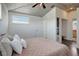 Comfortable bedroom features vaulted ceiling, hardwood floors and lots of natural light at 13974 75Th Ave, Seminole, FL 33776