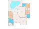 Detailed floor plan showcasing the layout of the home, including a pool, bedrooms, and living spaces at 15428 Atwater Dr, Brooksville, FL 34604