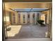 Covered patio with decorative block features and a view of the front yard at 2015 Dolphin S Blvd, St Petersburg, FL 33707