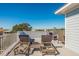 Upper deck features lounge chairs and neighborhood views at 265 Causeway Blvd # 7, Dunedin, FL 34698