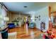 Spacious living room with stylish furniture, wood floors, and an open layout at 2800 54Th N St, St Petersburg, FL 33710