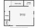 Floorplan illustration of a bedroom layout at 3012 W Barcelona St # 7, Tampa, FL 33629