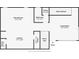 Floorplan illustration of the first-floor layout of the home at 3012 W Barcelona St # 7, Tampa, FL 33629