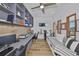 Comfortable home office with custom built-ins, wood floors, and plenty of space for work and relaxation at 3012 W Barcelona St # 7, Tampa, FL 33629