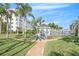 Charming community gazebo surrounded by manicured landscaping and palm trees at 3128 59Th S St # 206, Gulfport, FL 33707