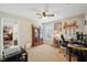 Bedroom/Office featuring carpet, ample desk area for working at home and good lighting at 4511 Swift Cir, Valrico, FL 33596