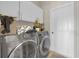 Well-equipped laundry room with modern washer and dryer and ample cabinet space at 4535 29Th Avenue E Cir, Palmetto, FL 34221