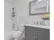 Bathroom with white tile, a modern vanity, and a shower-tub combo at 4617 Horseshoe Pick Ln, Valrico, FL 33594