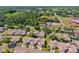 Scenic aerial view showcases homes nestled amongst trees in a vibrant community setting at 6514 Thicket Trl, New Port Richey, FL 34653
